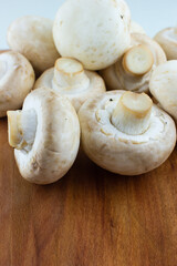 sliced mushrooms on a cutting board