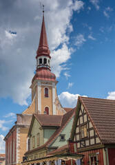 Old town of Parnu, the fourth largest city in Estonia  and a popular holiday resort with a charming...