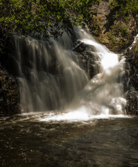 Obraz premium Waterfall trail near our cottage