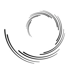 Lines in Circle Form . Spiral Vector Illustration .Technology round Logo . Design element . Abstract Geometric shape . Striped border frame for image