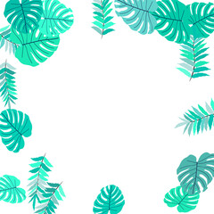 Fototapeta na wymiar Tropical pattern.