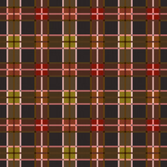 Tartan rectangular plaid in muted colors