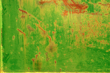 Bright green rust
