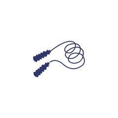 Vector image of a jump rope