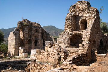the library of nysa on the meander ancient city