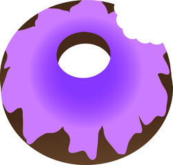 Donut with pink topping