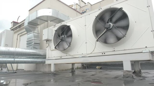 Heating Ventilating and Air Conditioning Units on the Roof
