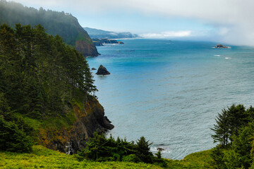 Cape Foulweather headland on the Oregon coast near Newport, Oregon