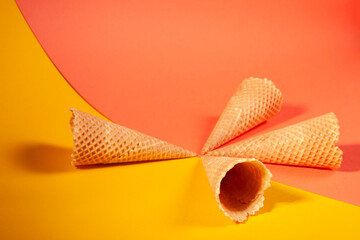 empty ice cream cones