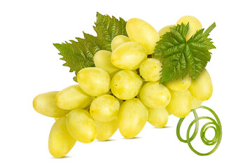 Grapes isolated on white background