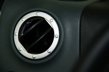 Car air conditioning. The air flow inside the car.