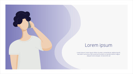 Page presentation layout design template of mobile communication. For brochure ,book , magazine, report and company profile.