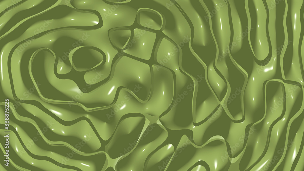 Poster simple light olive drab (#3) monochromic 3d abstract background image made of plain crackle patterns