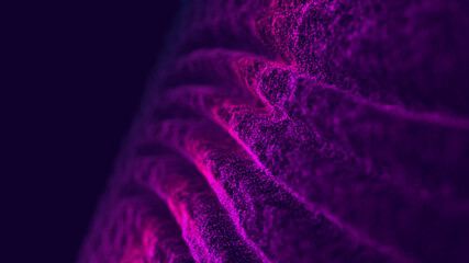 Computer geometric digital connection structure. Business inteligence technology background. Binary code algorithms deep learning. Abstract 3D rendering. Artificial intelligence