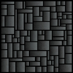 四角を多用した幾何学模様の背景素材