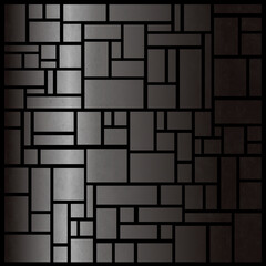 四角を多用した幾何学模様の背景素材