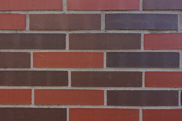 Brick wall of industry hall
