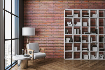 Modern living room with chair