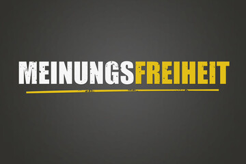 Meinungsfreiheit