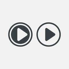 Movie Player Play Button Icon logo