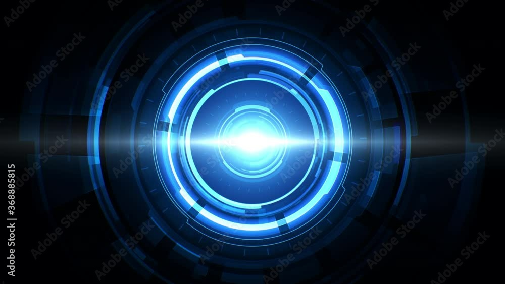 Poster round hud element for abstract technology background. virtual center for futuristic concept. seamles