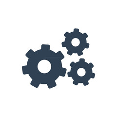 Cogwheel gear mechanism vector icon