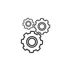 Cogwheel gear mechanism vector illustration EPS 10