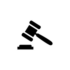 Gavel icon for website computer and mobile