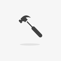 Hammer Icon for your web site design, app, logo, UI. Vector illustration