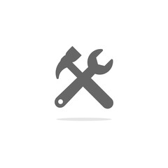 Tools Cross Settings icon logo