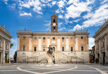 Piazza del Campidoglio, Roma Itália © António Duarte