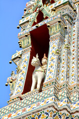 Wat Arun facade in Bangkok, Thailand