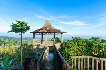 Fototapeten Jawa, Insel, Indonesia,,borubodur, Temple,, vulcano, sawa,, rice © John Hofboer