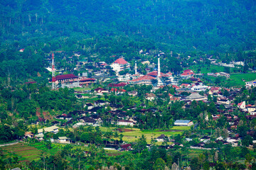 Jawa, Insel, Indonesia,,borubodur, Temple,, vulcano, sawa,, rice