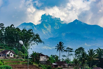 Fototapeten Jawa, Insel, Indonesia,,borubodur, Temple, , vulcano. sawa, rise © John Hofboer