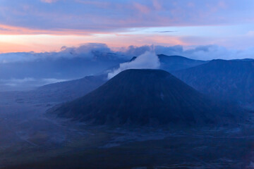 Jawa, Insel, Indonesia,,borubodur, Temple, , vulcano. sawa, rise