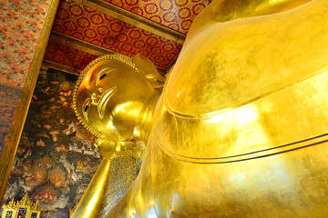 Reclining Buddha at Wat Pho in Bangkok, Thailand
