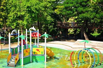 Playground at Dusit Zoo in Khao Din Park, Bangkok, Thailand