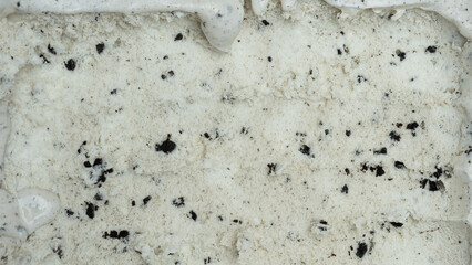 Cookies & Cream ice cream surface, Blank for design.