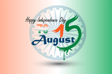 happy independence day of India 15 august. 73 years of independence.