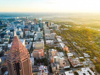 Atlanta Georgia Skyline at Sunset