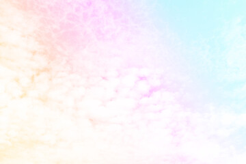 Cloud and sky with a pastel colored background and wallpaper, abstract sky background in sweet color.

