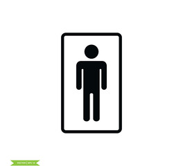 Toilet icon vector logo design template