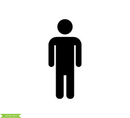 Toilet icon vector logo design template