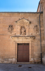 Fototapeta na wymiar Ornate Building Facade in Salamanca, Spain