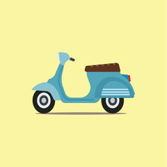 Motorcycle vector flat icon. vehicle icon eps10