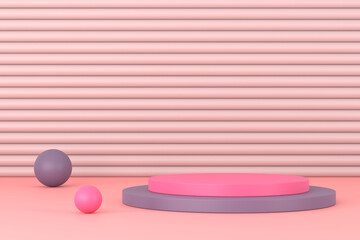 Product display design. 3D rendering.