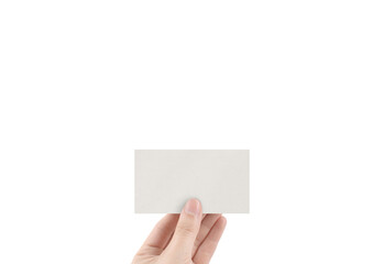 Fototapeta premium Business Card Mockup with Hand Textured Blank Paper Mockup Print Mockup