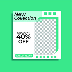 
Social media post template. Great vector for fashion products, sales promotions, product marketing, web, discount coupons, online stores etc.