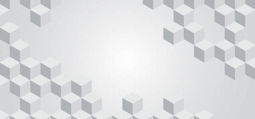 Geometric square shape 3d pattern design and pattern background